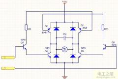 三極管控制電機(jī)正反轉(zhuǎn)(用三極管實(shí)現(xiàn)直流電機(jī)正反轉(zhuǎn)電路)
