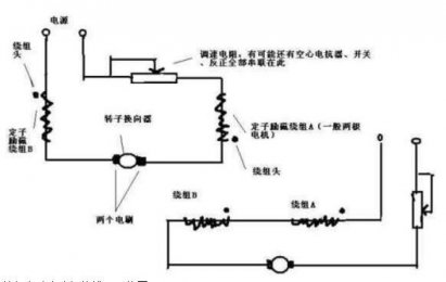 單相串勵電動機接線圖怎么樣接220伏
