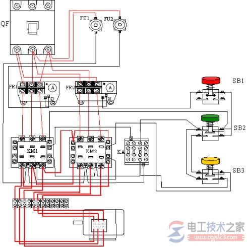 雙速電動(dòng)機(jī)的接線圖4